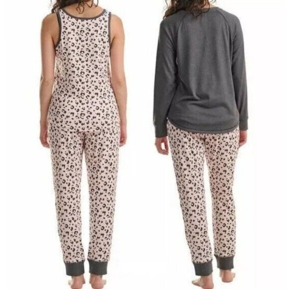 Live Love Lounge Womens Long Sleeve Tee Tank Top Jogger Lounge Set Multi Size XL - Picture 2 of 4